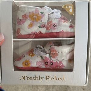 Freshly Picked Pink and Cream Floral Moccasins
